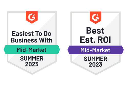 G2 Summer 2023 award badges