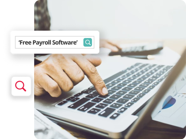 Person Searching For Free Payroll Software For Small Businesses UK