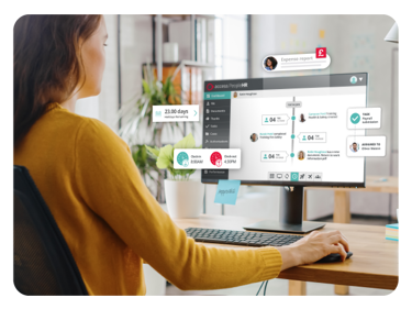 Person Using Hrms Software