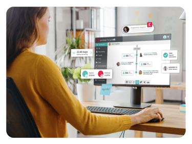 Person Using Hrms Software