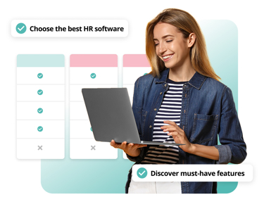 Small business owner discovering Peoplehr features