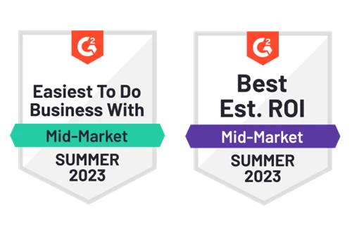 G2 Summer 2023 award badges