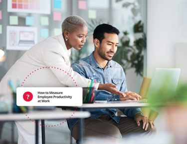 Team measuring employee productivity