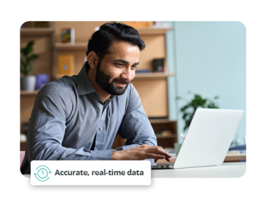 Person Using Timesheet Software