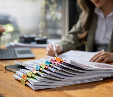 Employee reading the employment right bill