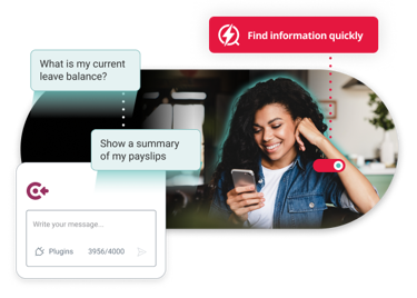 Employee Using Hr Ai Assistant To Find Information Quickly