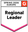 G2 Award Spring 2026 Regional Leader Europe