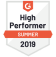 High Performer Supplier G2 award logo