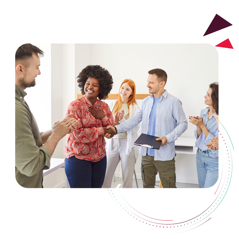 Team discussing strategies to enhance employee experience.