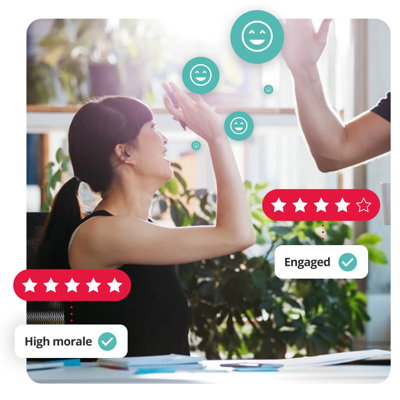 Happy Engaged Employees