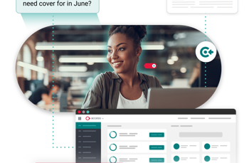 Person Delegating Routine Queries With Hr Ai Assistant