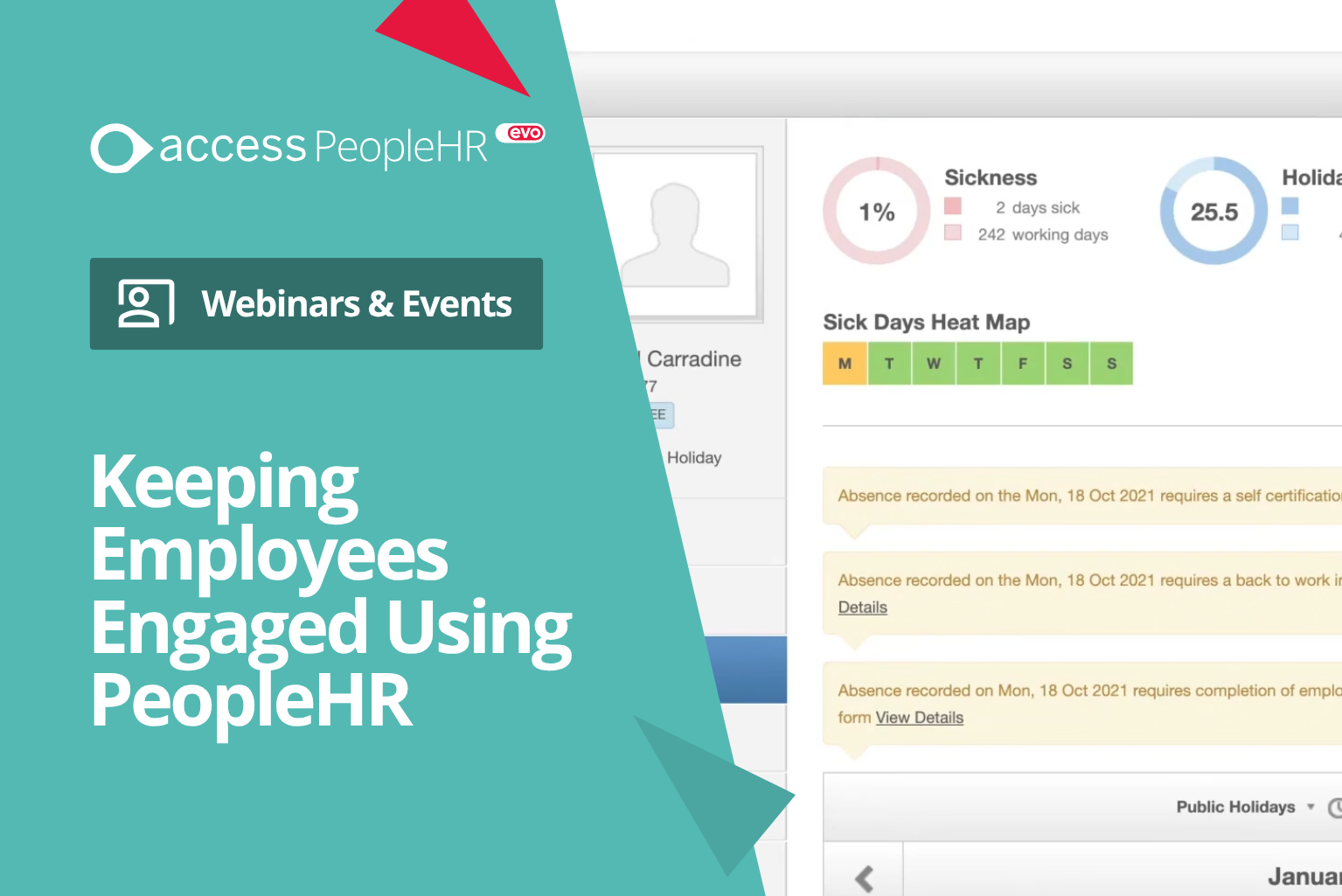 Webinar cover: Keeping Employees Engaged Using PeopleHR