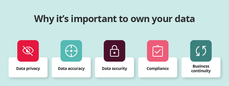 Graphic highlighting 5 reasons it's important to own your own HR data