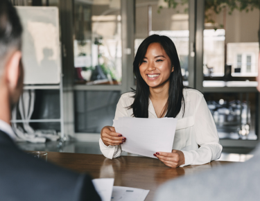 Exit interview being carried out