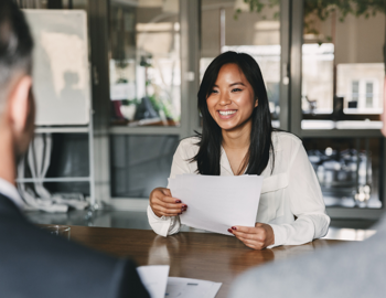 Exit interview being carried out