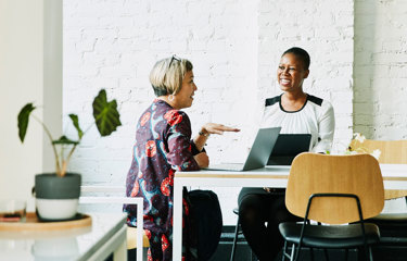 People having a meeting