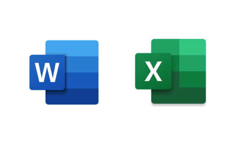 Word Excel Logo 780