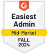 2023 G2 Fall Easiest Admin UK Award