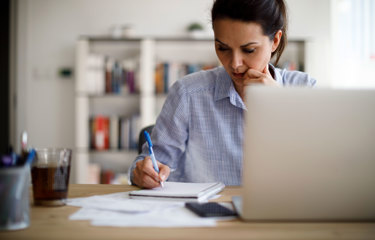 reviewing employee records