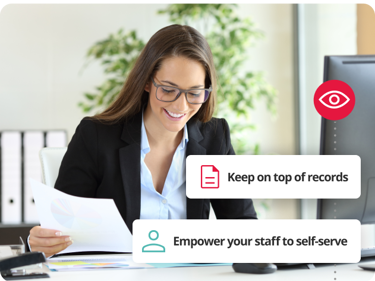 Manager Keeping Up To Date With Employee Data
