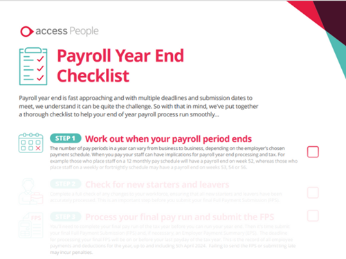 Preview image of payroll year end checklist