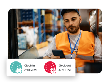 Employee Using Time Tracking Software