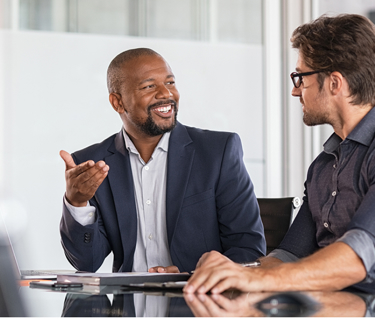 HR staff discussing employee value proposition