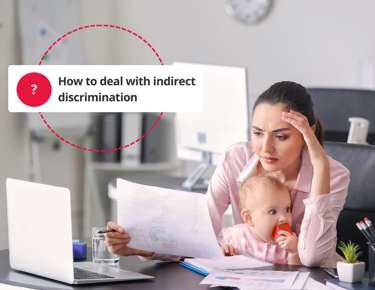 Mother researching HR Topics