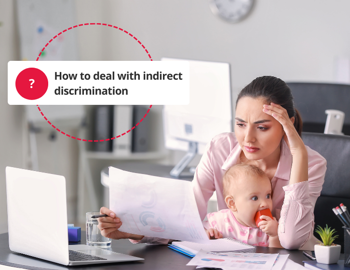 Mother researching HR Topics