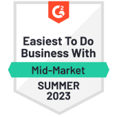 G2 Easiest To Do Business With Award Badge