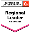 G2 Award Summer 2026 Regional Leader Mid Market United Kingdom