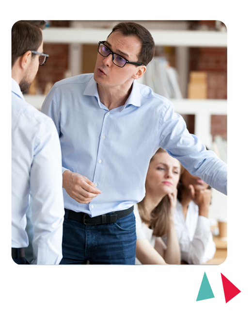 employee showing distrust