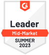 G2 Leader Midmarket Award Badge