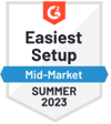 G2 Easiest Setup Award Badge