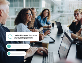 Leadership team driving employee engagement