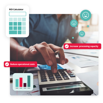 Person calculating de ROI of Payroll Bureau