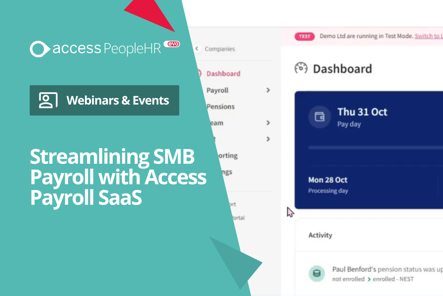 Watch on demand webinar cover - Coffee Break demo: streamline SMB payroll processes for accuracy and efficiency.