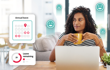 Women in contemplation with a mug in hand