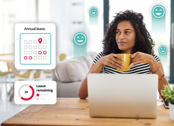 Women in contemplation with a mug in hand