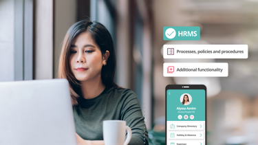 HRMS software helping HHR teams manage employee records, company policies, leave requests and workforce information from a central platform.