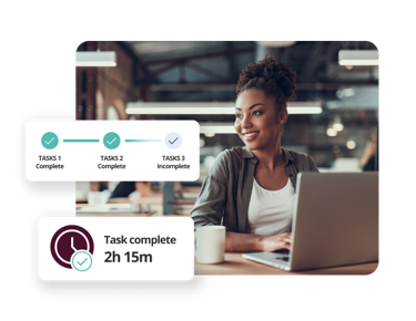 HR professional using HR task management to stay up to date on tasks and deadlines