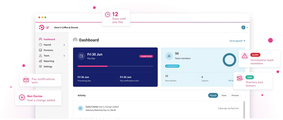 Paycircle Payroll Software Product Example 2