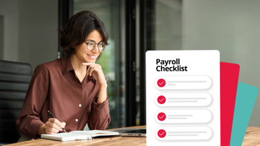 image depicting employee with a  payroll due diligence checklist