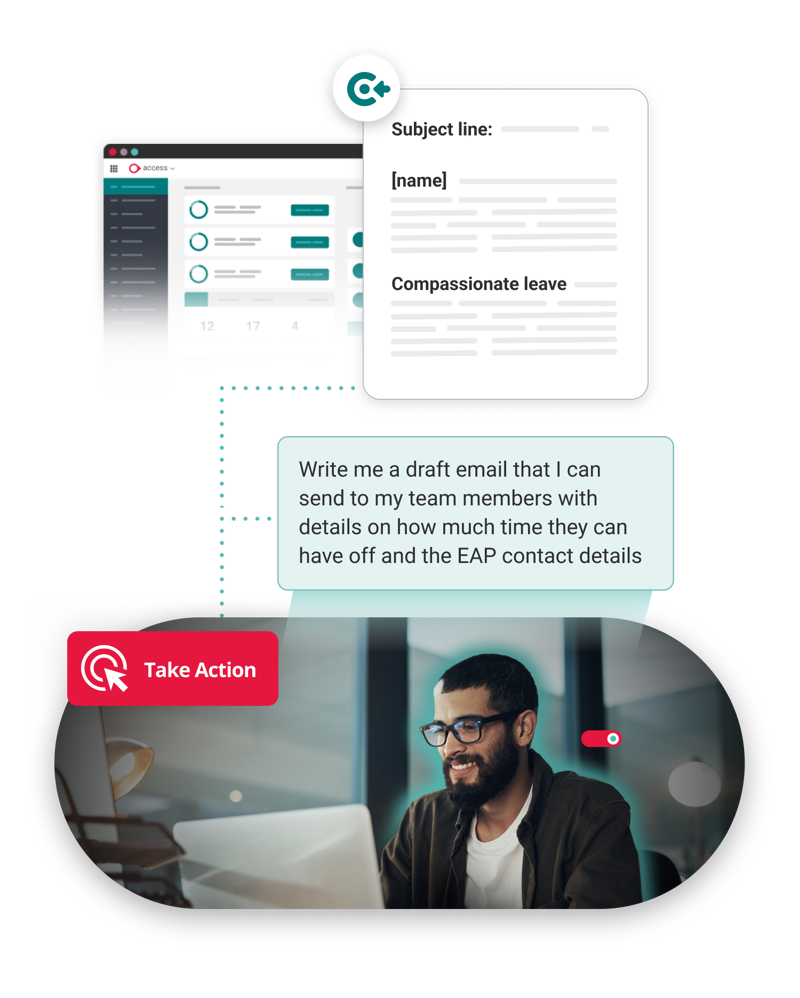 Person Using Ai Hr Assistant