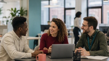Employees discussing the Autmn budget for 2026
