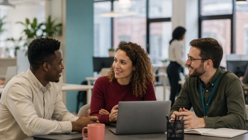 Employees discussing the Autmn budget for 2026