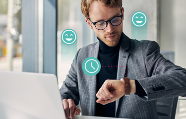 Person Looking At Watch