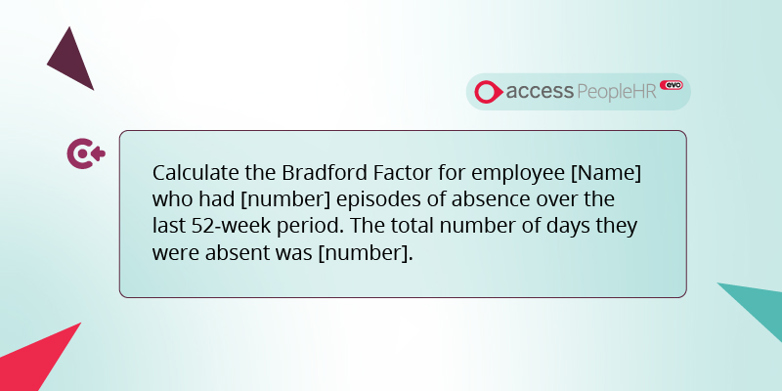 AI prompt to help calculate the Bradford factor