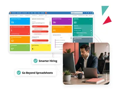 Applicant tracking system dashboard helping recruiters manage job vacancies, review candidates, schedule interviews and streamline hiring workflows.