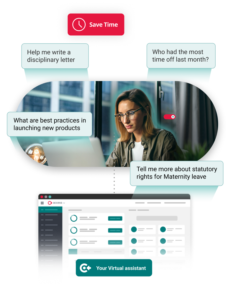 Manager Using Ai Hr Assistant To Save Time